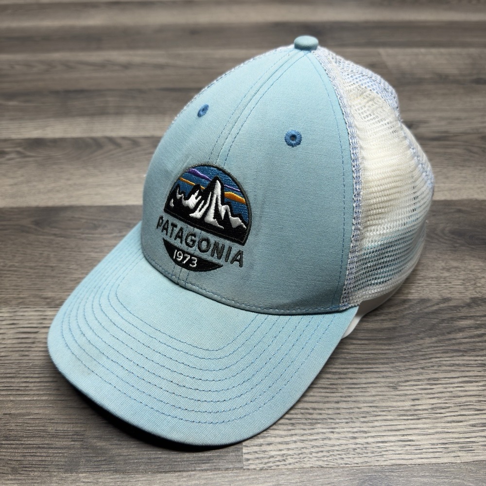Patagonia Light Blue Snapback Adjustable Established 1973 Hat